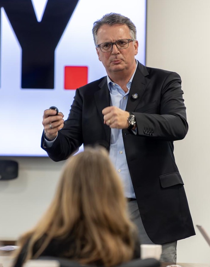 Michael Stewart delivering a keynote